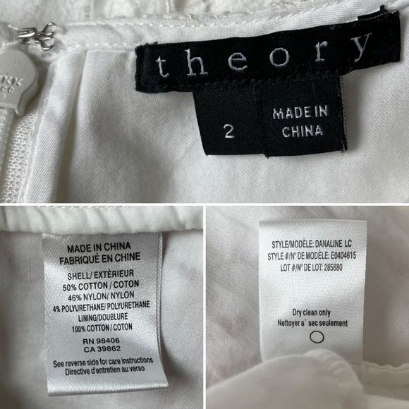 Theory White Lace Danaline LC Sheath Dress 2 - Picture 10 of 10